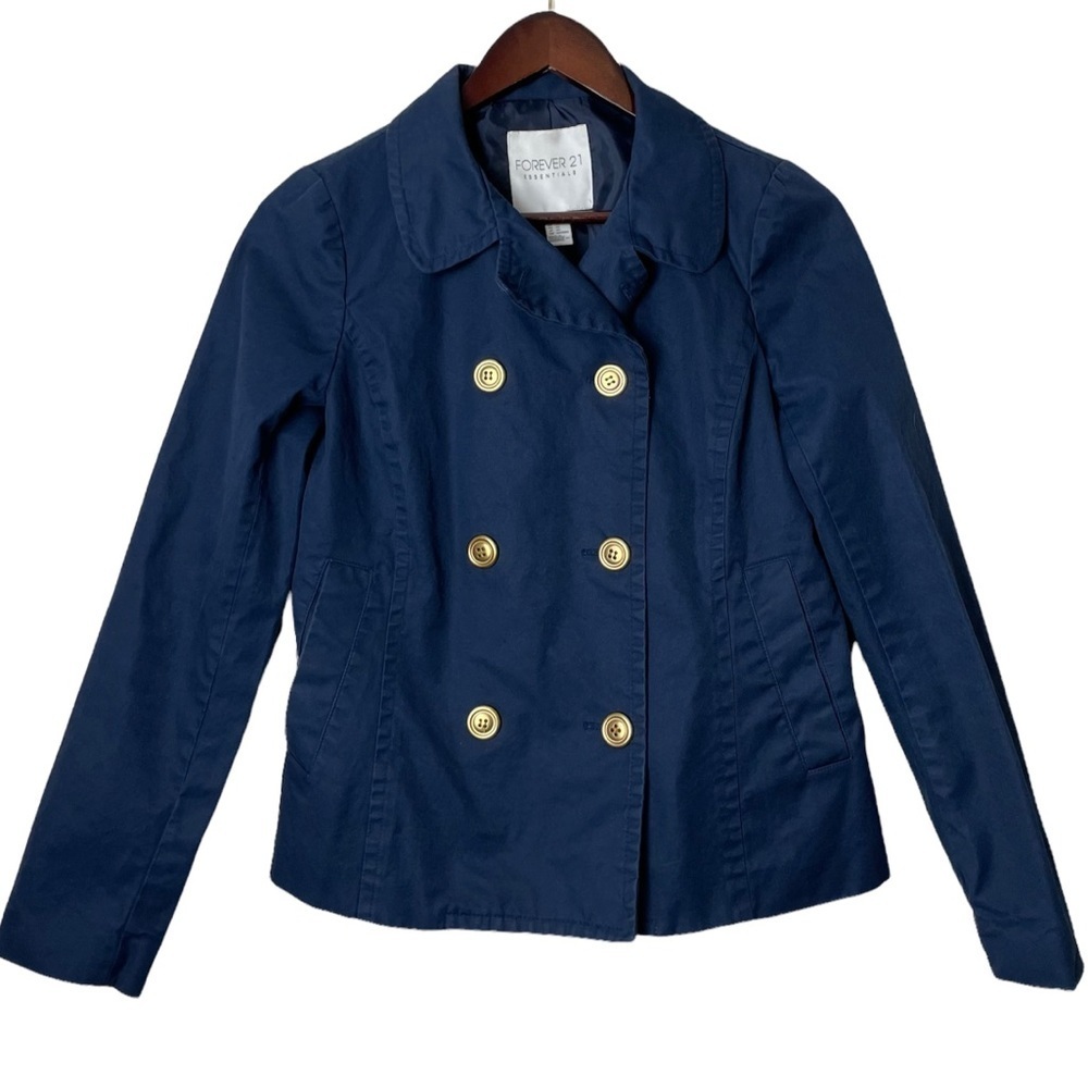 Forever 21 Navy Blue Utility Jacket. Size XS